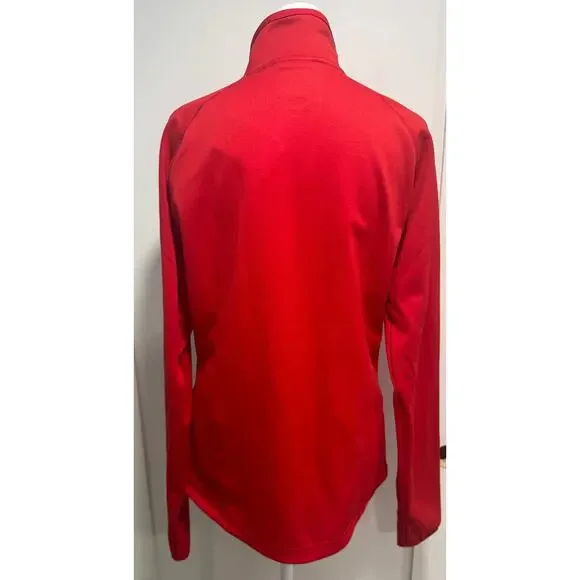 NWT Adidas Chicago Blackhawks 1/2 Half Zip Pullover Sweatshirt Size S - Picture 2 of 4